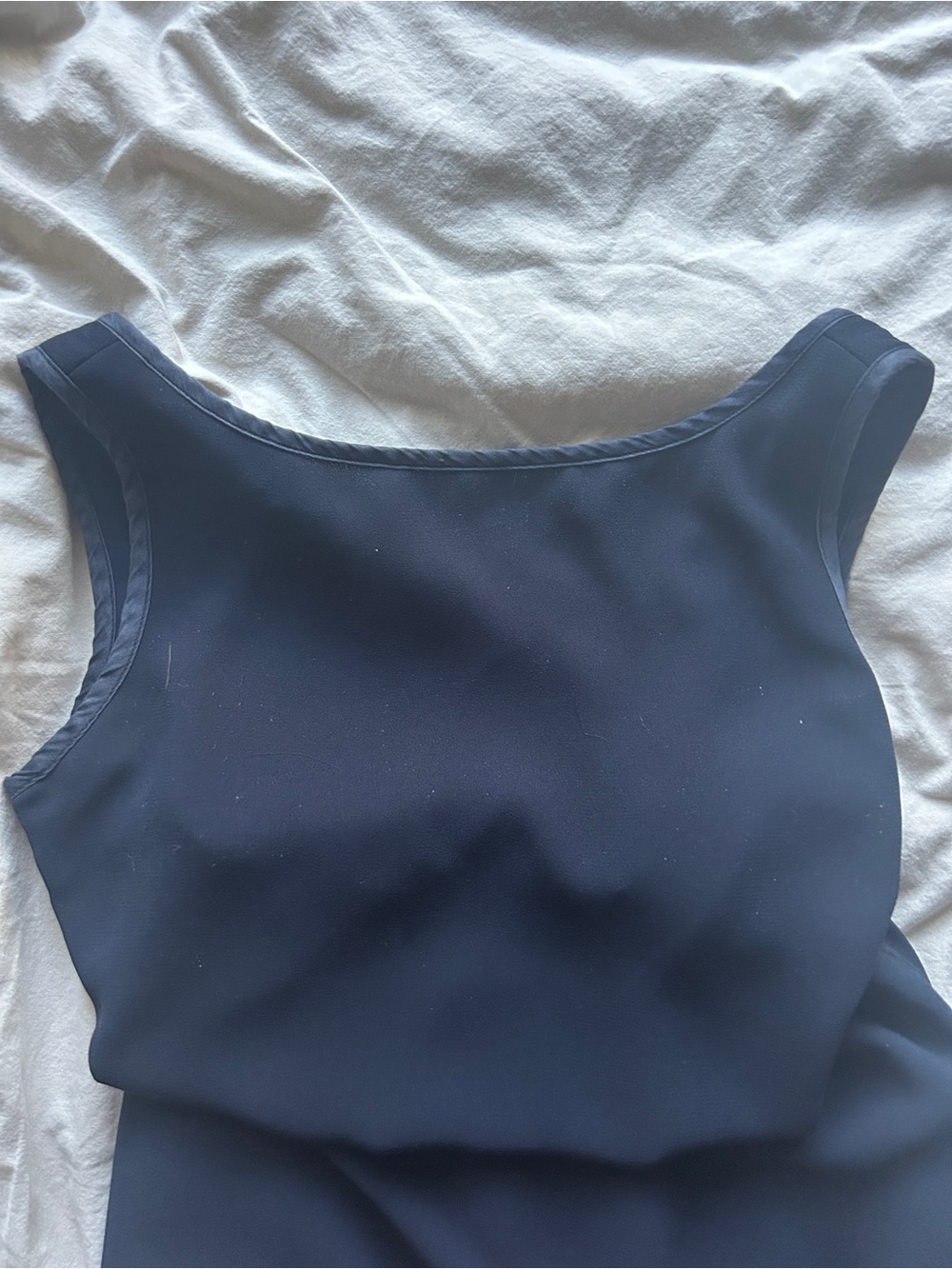 Vintage Classic Navy Sleeveless Dress - Shelli Segal size 4 - Picture 6 of 6